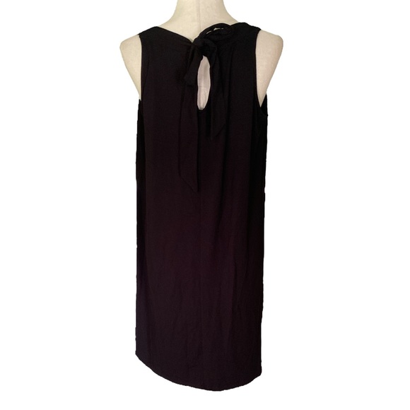 NWT Lilla P “The Black Dress” Tie Neck Cutout Bow Detail Tunic Dress - XL - Picture 7 of 13